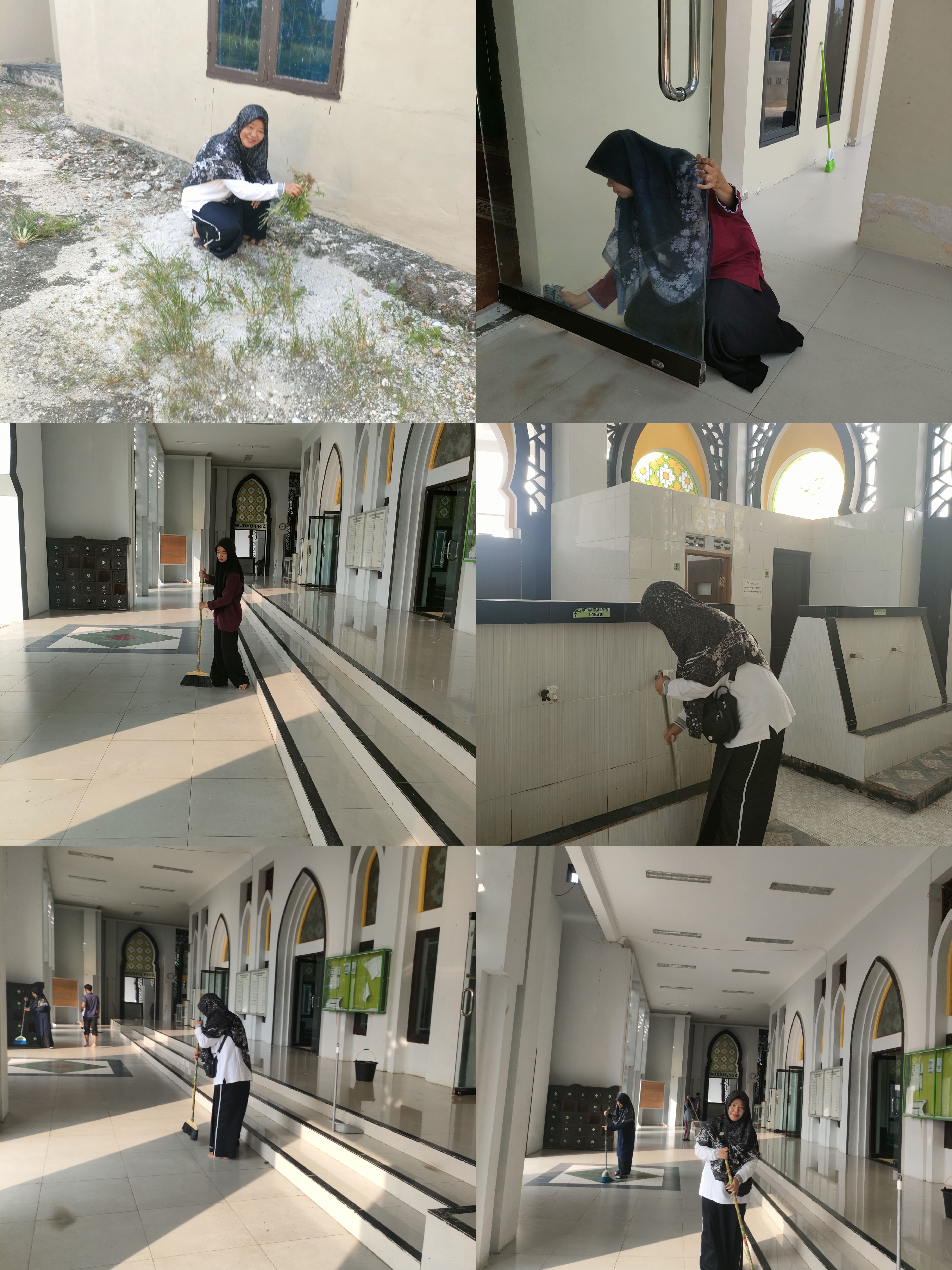 Dokumentasi kegiatan Bersihkan Masjid