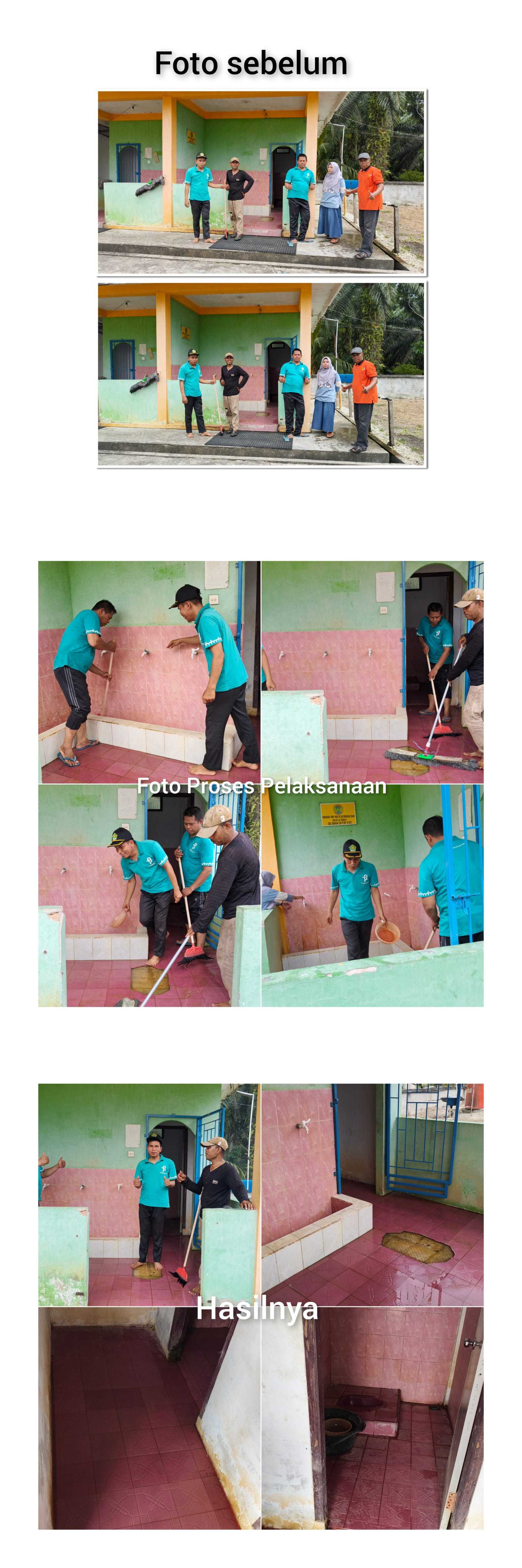 Gerakan Penghijauan di WC Masjid al-Hasanah, Kecamatan Sungai Apit — Aksi Penyuluh Bersama Pengurus Masjid