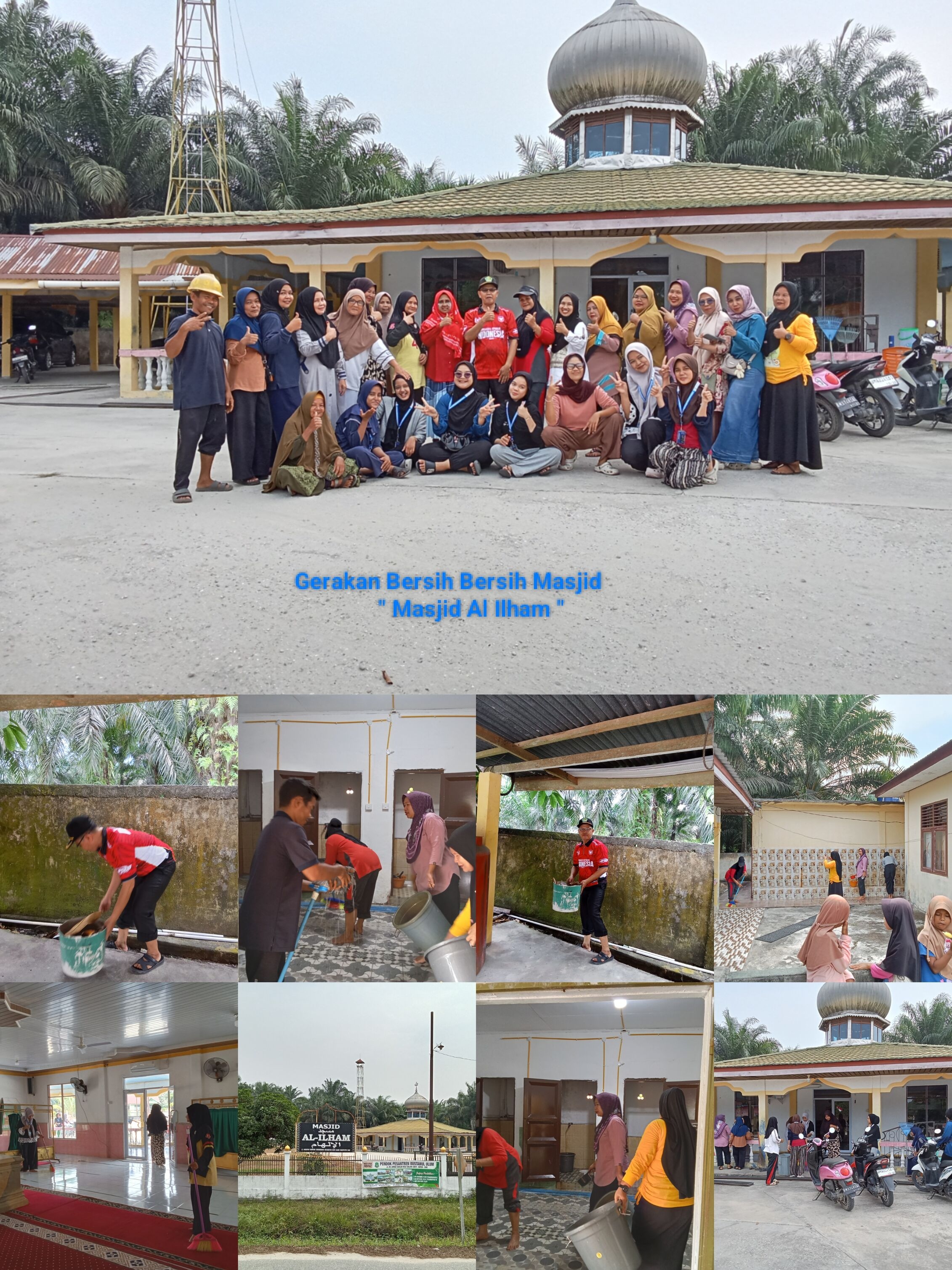 Gerakan Penghijauan di Masjid Al Ilham, Kecamatan Koto Gasib — Aksi Majlis Taklim,Penyuluh Agama & Mahasiswa