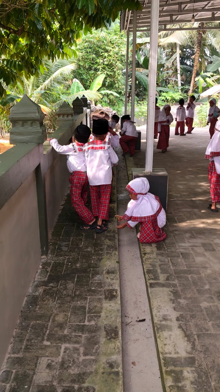 Gerakan Penghijauan di MASJID AR-RAHMAN KAMPUNG BELUTU, Kecamatan Kandis — Aksi Siswa dan guru melaksanakan bersih-bersih bersama di Masjid.